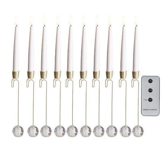 Picture of 12.5" Lighted Candle Ornament with Remote