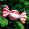 Picture of 7.25" Red and White Candy Ornament