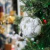 Picture of 5.5" Round Gold Washed Birch Ball Ornament