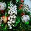 Picture of 30" Inch Glittered & Flocked White Berry Stem
