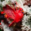 Picture of Red Cardinal Ornament — Wings Back