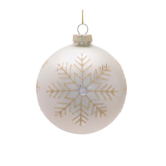 Picture of Glass Snowflake Finial and Ball Ornaments