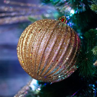 Picture of Glitter Gold Ball Large Ornament