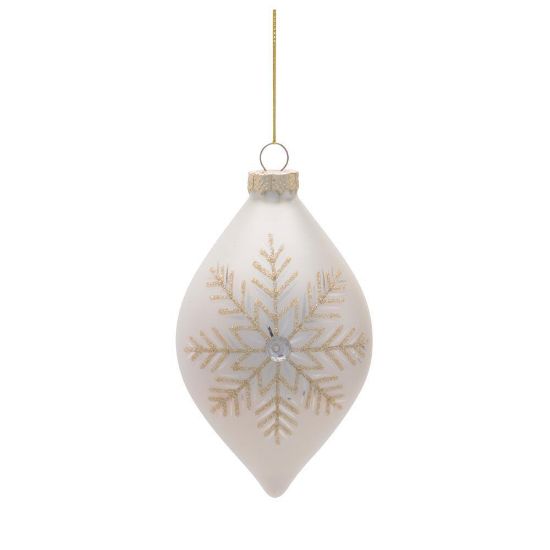 Picture of Glass Snowflake Finial Ornament