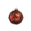 Picture of 4" Glass Red Gold Deco Ornament Round Ball