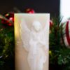 Picture of Large Cream Angel LED Candle with Timer