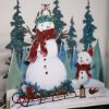 Picture of LED Snowman Scene