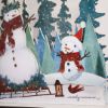 Picture of LED Snowman Scene