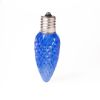 Picture of C9 LED Twinkle Bulb — Blue Transparent Faceted