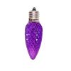 Picture of C9 LED Twinkle Bulb — Purple Transparent Faceted