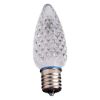Picture of C9 LED Twinkle Bulb — Pure White Transparent Faceted