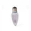 Picture of C9 LED Twinkle Bulb — Pure White Transparent Faceted