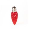 Picture of C9 LED Twinkle Bulb — Red Transparent Faceted