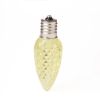 Picture of C9 LED Twinkle Bulb — Yellow Transparent Faceted