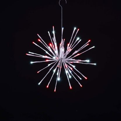 Picture of 16" LED Spritzer, Pure White & Red