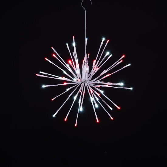 Picture of 16" LED Spritzer, Pure White & Red