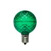 Picture of LED Faceted G50 Bulb, Green - Pack of 25