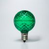 Picture of LED Faceted G50 Bulb, Green - Pack of 25