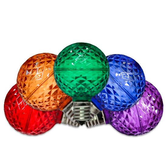 Picture of LED Faceted G50 Bulb, Multi - Pack of 25