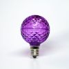 Picture of LED Faceted G50 Bulb, Purple - Pack of 25