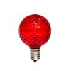 Picture of LED Faceted G50 Bulb, Red - Pack of 25