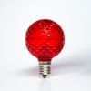 Picture of LED Faceted G50 Bulb, Red - Pack of 25