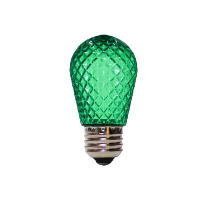 Picture of LED S14 Faceted Bulb - Green