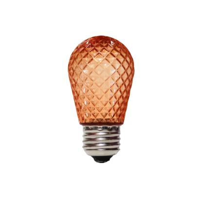 Picture of LED S14 Faceted Bulb - Orange