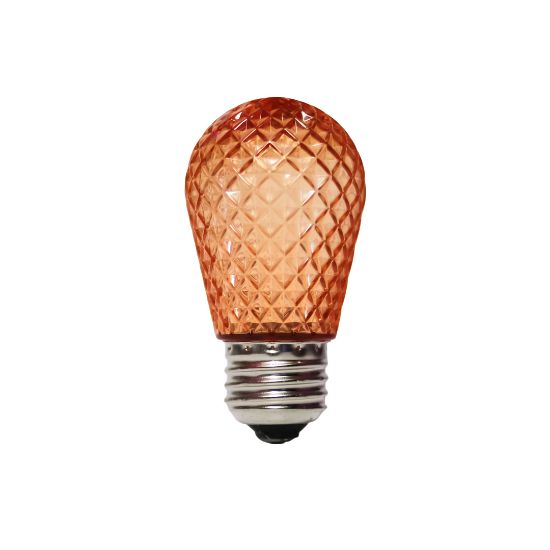 Picture of LED S14 Faceted Bulb - Orange