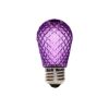 Picture of LED S14 Faceted Bulb - Purple