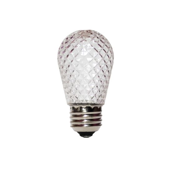Picture of LED S14 Faceted Bulb - Pure White