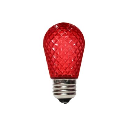 Picture of LED S14 Faceted Bulb - Red