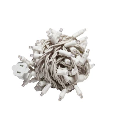 70L 5MM LED - Warm White; 3" spacing unlit on white background