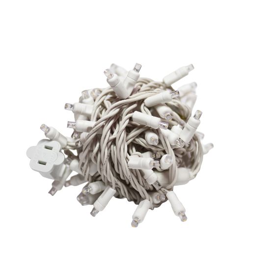 70L 5MM LED - Warm White; 3" spacing unlit on white background