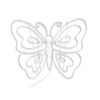 Picture of 2D Butterfly Sign: Spring Pastels (Pink, Yellow, Light Blue, Purple, Pure White)