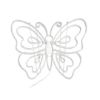 Picture of 2D Butterfly Sign: Spring Pastels (Pink, Yellow, Light Blue, Purple, Pure White)
