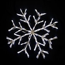 Image of Snowflake LED Pure White 28"