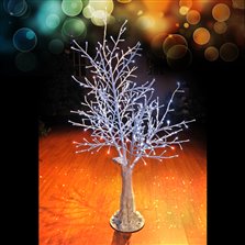 Image of 4' LED Winter Bark Twinkle Tree - Pure White