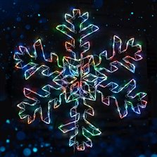 Image of 48" Dynamic RGB Dendrite Snowflake