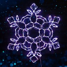 Image of 30" Dynamic RGB Hexagonal Snowflake