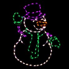 Image of Snowman Waving LED 35"