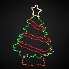Image of Christmas Tree with Garland LED 48"