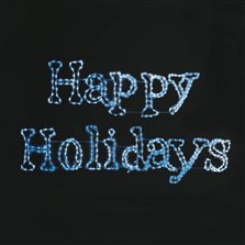 Image of 18' Dynamic RGB Happy Holidays Sign