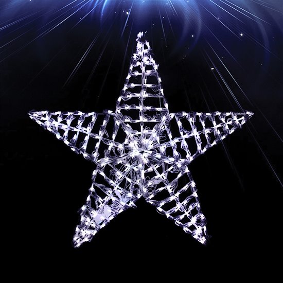 36 Led Lighted 3d 5 Point Star Pure, Outdoor Lighted Star