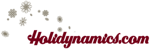 Holidynamics snowflake text logo
